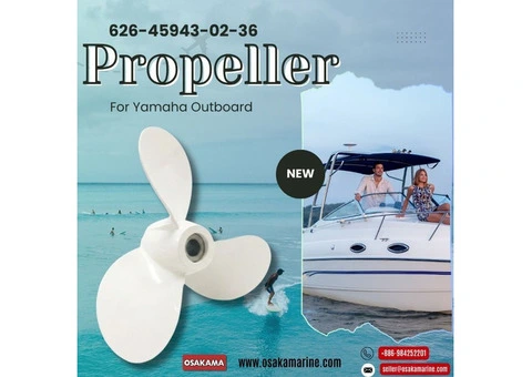 Yamaha Outboard Propeller 626-45943-02-36 – 3-Blade 9 1/4x10 3/4 RH for 9.9 & 15 HP