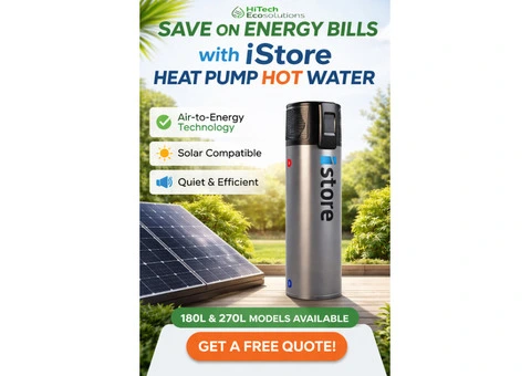 Save on Energy Bills with iStore Heat Pump Hot Water Systems in Australia