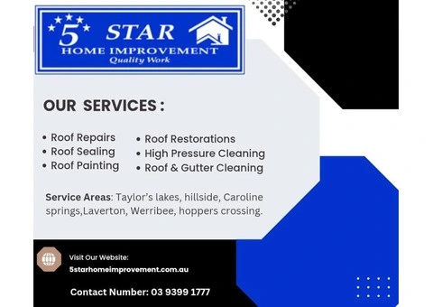 Best & Top Roof Repairs & Restoration Services in Altona, VIC - 5starhomeimprovement