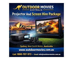 Projector and Screen Hire Package for Easy Backyard Movie Nights