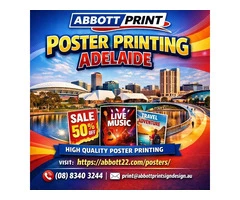 Poster Printing Adelaide for Eye-Catching Promotions that Actually Get Noticed