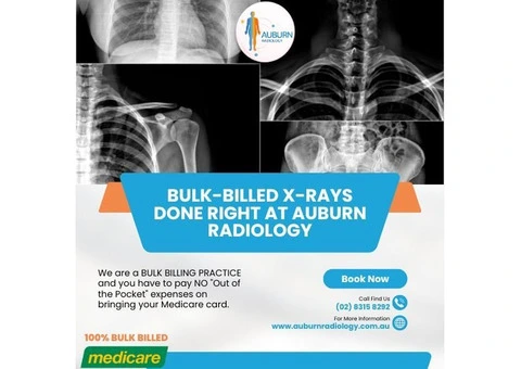 Bulk-billed X-rays done RIGHT at Auburn Radiology! (02) 8315 8292