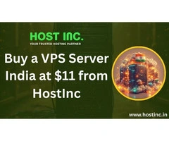 Buy a VPS Server India at $11 from HostInc