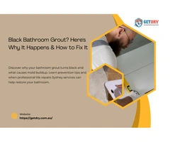 Black Bathroom Grout? Here's Why It Happens & How to Fix It