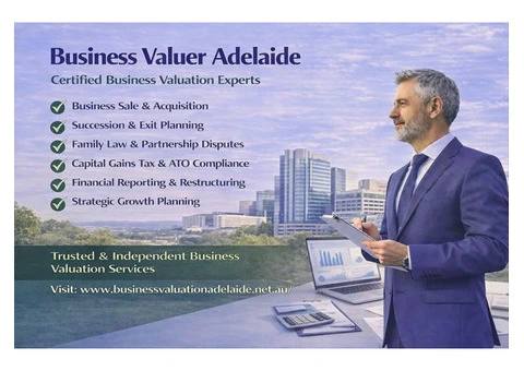 Business Valuer Adelaide | Certified Business Valuation Experts