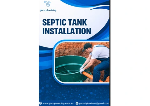 Professional Septic Tank Installation Services Near You
