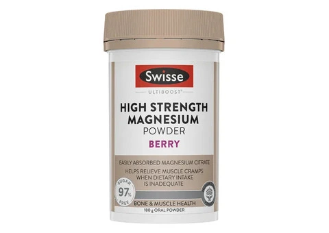Boost Muscle & Nerve Health with Swisse High Strength Magnesium Powder