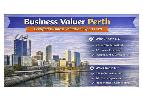 Business Valuer Perth | Certified Business Valuation Experts WA