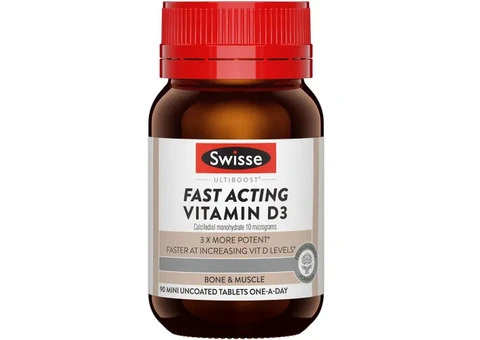Low on Sunshine? Boost Your Vitamin D3 with Swisse Fast Acting 90 Tablets