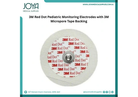 3M Red Dot Pediatric Monitoring Electrodes with 3M Micropore Tape Backing - Joya Medical Supplies