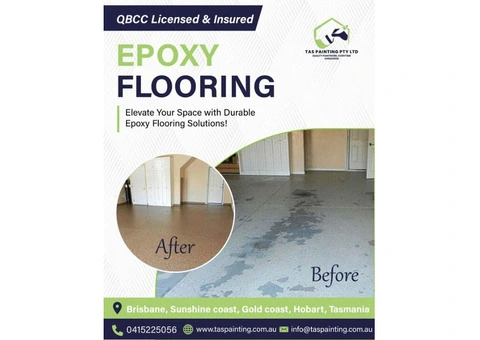 Get Durable Epoxy Flooring Brisbane with Tas Painting Pty Ltd