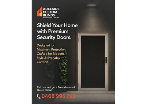Premium Security Doors Adelaide | Custom Security Door Solutions