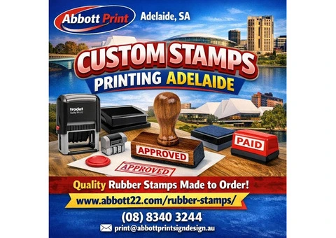 Custom Stamps Printing Adelaide for Business and Personal Use