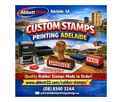 Custom Stamps Printing Adelaide for Business and Personal Use
