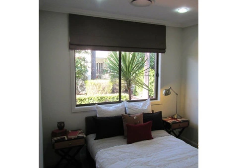 Premium Roman Blinds in Central Coast – Stylish & Easy to Adjust