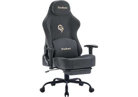 Computer Chair, Ergonomic Gaming Chairs for Adults, Fabric Office Chair with Foo - 1/3