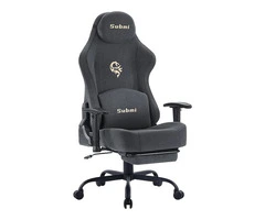 Computer Chair, Ergonomic Gaming Chairs for Adults, Fabric Office Chair with Foo