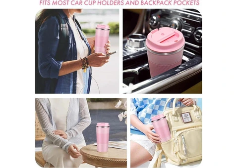 Coffee Cup 510Ml, Insulated Travel Mug with Leakproof Lid, Vacuum 304 Stainless - 3/3