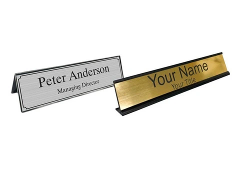 Buy Office Desk Name Plates Online at Best Prices | BadgeStore