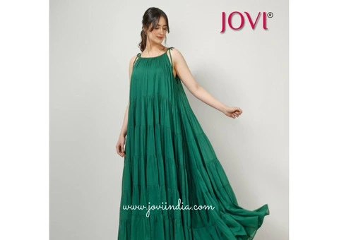 Buy Best Long Dresses for Women Online at JOVI India - 3/6