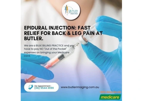 Epidural Injection: Fast Relief for Back & Leg Pain at Butler Medical Imaging. (08) 9544 3999
