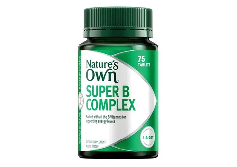 Need Natural Energy & Less Stress? Discover Nature’s Own Super B Complex Tablets Today!