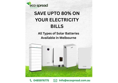 Save Up to 80% on Electricity Bills with Eco Spread Solar Batteries