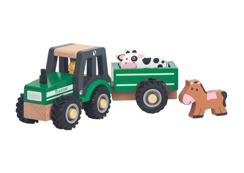 Wooden Toy Tractors for Little Farmers