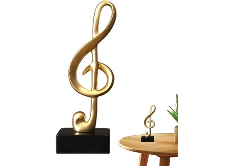 Piano Note Figurines,Desktop Resin Piano Note Figurines - Fun Musical Note Figur - 2/2