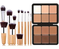 Joyeee Makeup Cream Contour Palette with Makeup Brush, 12 Shades Full Cover Crea