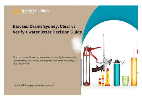 Blocked Drains Sydney: Clear vs Verify + water jetter Decision Guide