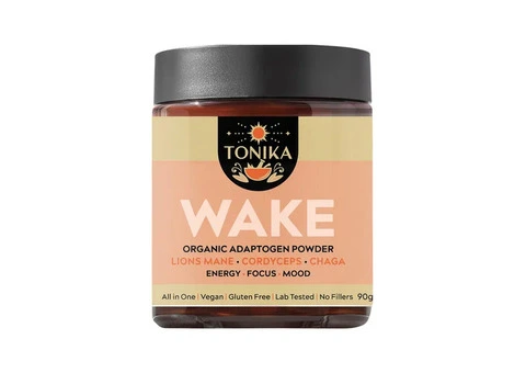Tonika Wake Organic Adaptogen Powder for Natural Energy, Focus & Vitality