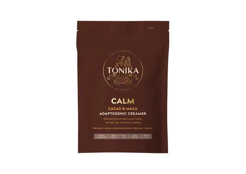 Natural Stress & Calm Support with Tonika Calm Adaptogenic Creamer Cacao & Maca