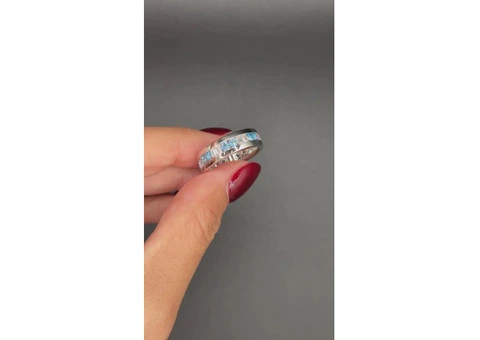 2ct Men’s Diamond Ring | Mixed Colour Lab Diamond Eternity Band