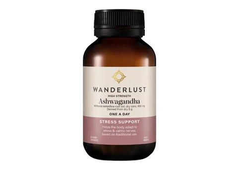 Boost Your Stress Resilience with Wanderlust High Strength Ashwagandha Capsules