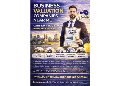 Business Valuation Companies Near Me | Adelaide Valuation Experts