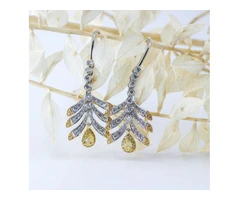 Fancy Yellow Diamond Earrings in Melbourne Jenny Bay