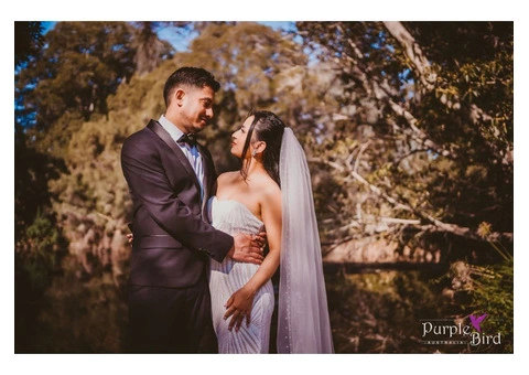 Pre wedding shoot in fairy meadow | Purple Bird Photo - Australia - 1/3