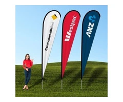 Teardrop Banners – Eye-Catching & Dynamic Outdoor Advertising Displays