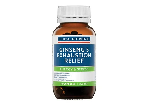 Feeling Exhausted or Low on Energy? Try Ethical Nutrients Ginseng 5 Exhaustion Relief