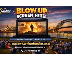 Blow Up Screen Hire for Backyard Movies, Parties and Local Events