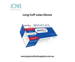 Buy Long Cuff Latex Gloves in Australia - Joya Medical Supplies