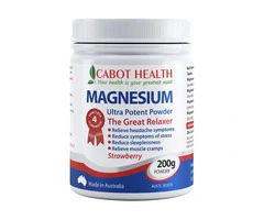 Muscle Tension or Low Energy? Try Cabot Health Strawberry Magnesium Powder