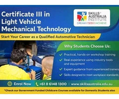 Study Cert 3 Light Vehicle Mechanic and Become a Skilled Technician