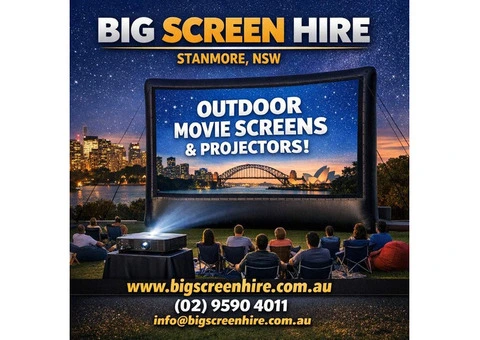 Outdoor Movie Screens Projectors for Backyard Events Across Sydney and NSW