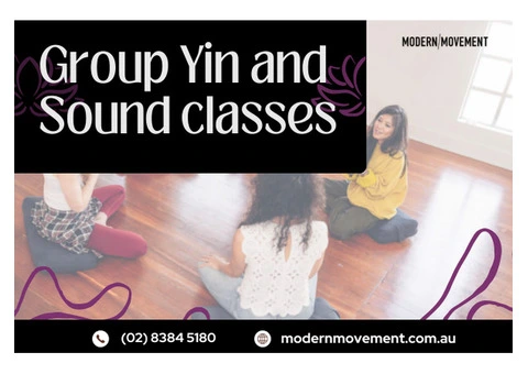 Group Yin and Sound classes – Bilgola - 1/4