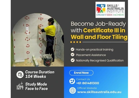 Upgrade Your Skills with Cert 3 Wall and Floor Tiling in Perth!