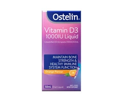 Need an Easy Liquid Vitamin D Supplement? Try Ostelin Vitamin D3 Oral Liquid 1000 IU Orange