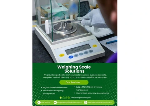 Industrial weighing scale Sydney - Radiant Inspection