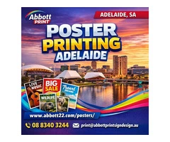 Affordable Poster Printing Adelaide for Promotions, Events, and Store Displays